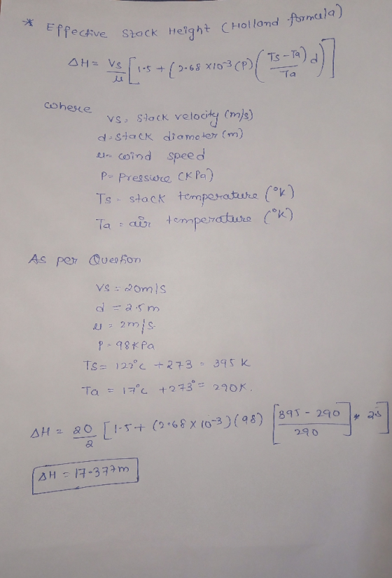 Effechve S2ack Height CHOlland formcula) Ts AH VS Cohere vS. St0ck velociy (mis) dStaCk diomeler (m) e coind speed P Pressior