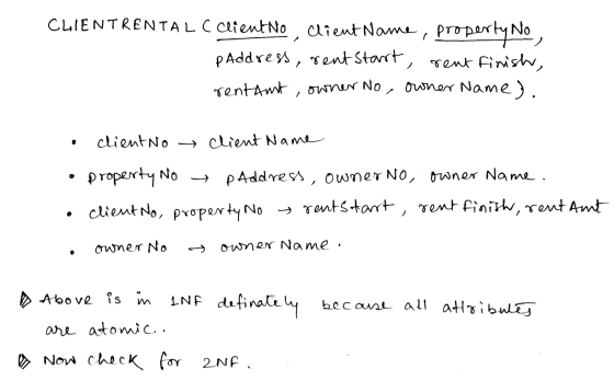 CLIENTRENTAL C Client no , client Name, property No , p Address, rent start, rent finish, rentant, owner No owner Name). clie
