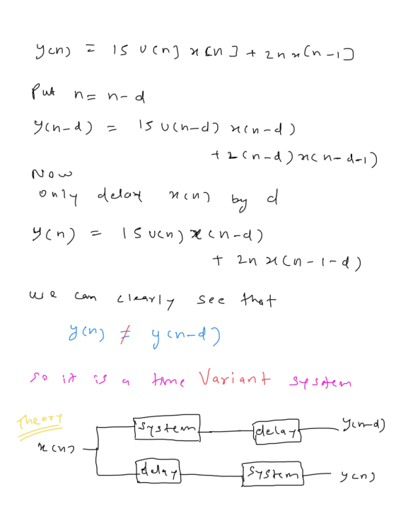 yung 1 is uenguan] + znacn-] put n=n-d sch-d) = lsuch-d) ulurd) +2cn-d) nc nadal) Now only delay neno by d yen) - 15 uen) men