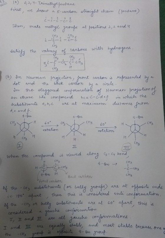 chain (pentane) dhun, mate at pocitiens 2,1 and y CHf3 3 s Crn witih hydrojens satisfy the, valence of Ci CH 3 crt (b an Nuoman ection suurusemted by a Sn the stagaored oomaton of Neuman an ethane iki compound bea C-cdef iin whur the Substitumls a,bc a at maximum distane (perm d, c and t-Bu CH3 CH vetatien rotatien Ct whin the mbounds vied alona -y bend CH CM3 CH3 Back arbn ) are at obbositi ends the t bu t, and IL-are all dable and most stable because eme。