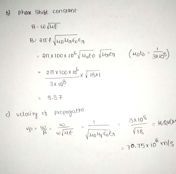 b) phax Shibt constant 8 8.8子 c) velocity ob propagat %) 18 6 0.15x 0 ms