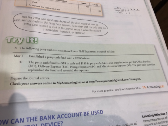 nation Cash To increase the petty cash fund, Debit Credit Petty Cash - Had the Petty Cash fund been decreased, the debit woul
