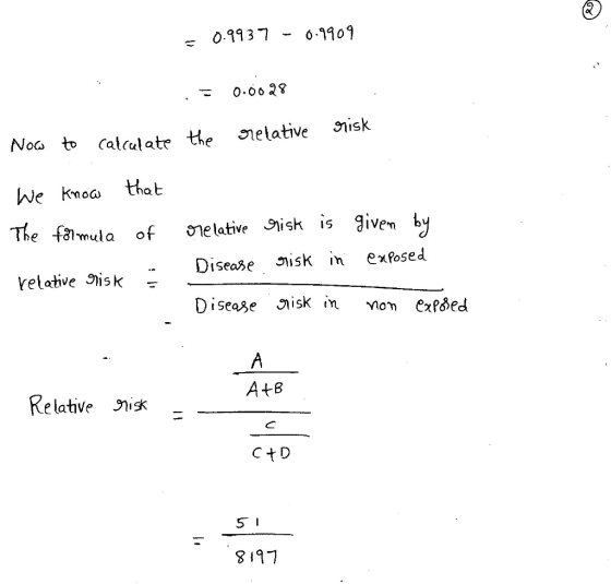 0-1137 0-109 Noo to calculatr the nelative nisk We knod that The f8mula of lative isk įs give relative ShiskDisease isk in exfosed Disease iisk in non Cxfsed Relative Spi A+B Ct D 5 I 8197