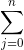 \small \sum_{j=0}^{n}