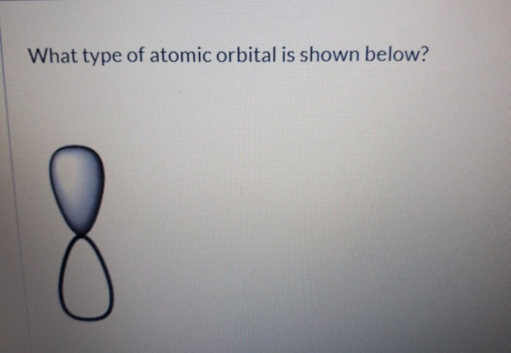 What type of atomic orbital is shown below?