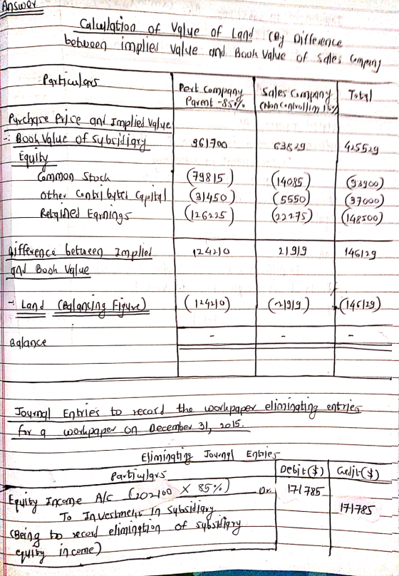 exercise-4-7-on-january-1-2014-pert-company-purchased-85-of-the