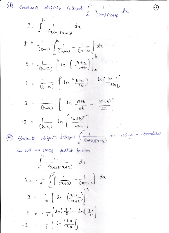 Evaluat dleinit da (2ta(x+6) di (ba) (atb) 1]. ta (b-a 2a C- bta atb (b-a fatb) atb (b-a) 2b 20 atb 니ab Cba defioib Iteget5)