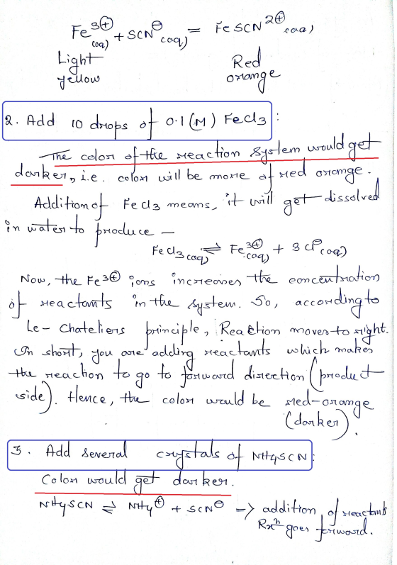 Fes0 reSCN20 caa) caa) + SCH Оната nu m оне ന ല ന Light Red yellow . orange 2. Add to dotops of 0.1(M) Fed3 The color of the