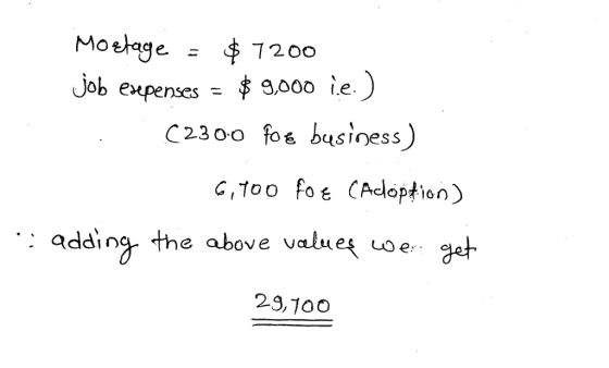 9000 ie C2300 fos busioess) Job e«penses expenses - l.e O-O dopfion : addin the above valuet oe gt 2-9,100
