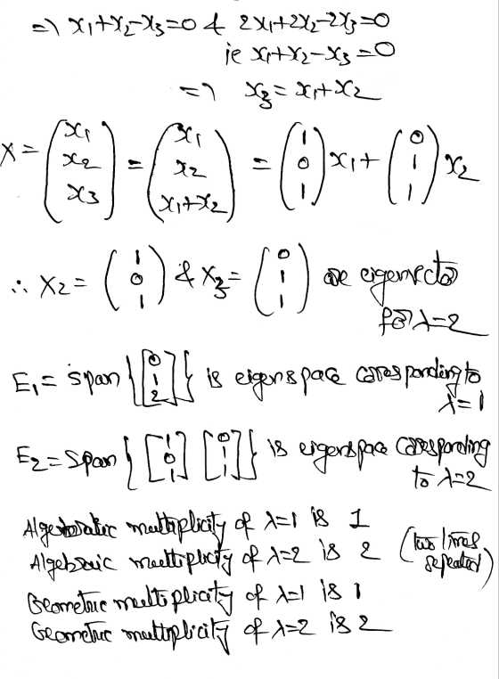 - Xitxe-33=04 2X417284-2430 je Xp+82-X3-0 Sz= Set az *9)-A-6-(0) · 2= (0)4 () 483: (i) are especto Evé span {[:] [:D] fort-2