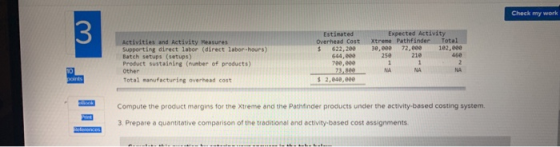 Check my work Estimated Overhead Cost $ 622,200 644.000 700,000 73,800 $ 2.010,000 Expected Activity Xtreme Pathfinder Total