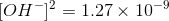 JOH-] = 1.27 x 10-