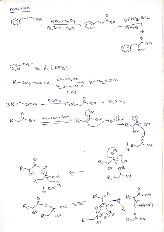Amwer Оск, 01 Hesoy. Ho Хан ) Роуз, 6, 11) 0 Br с - E R (say) R-CH2-Chon R- ch, сън Na2C%₂07 +, So4: _o Lo] рх, эрх ч зR. 1
