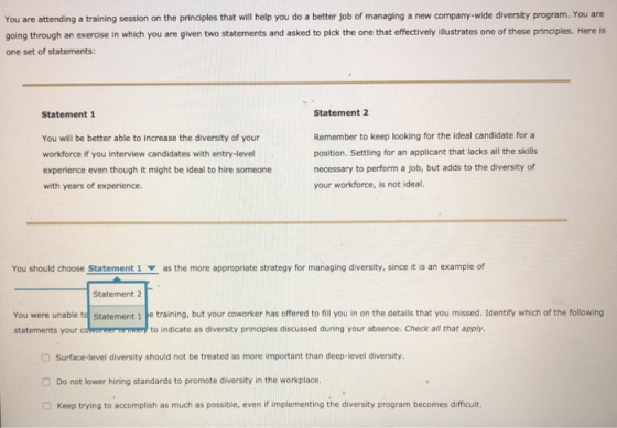 You are attending a training session on the principles that will help you do a better job of managing a new company-wide dive