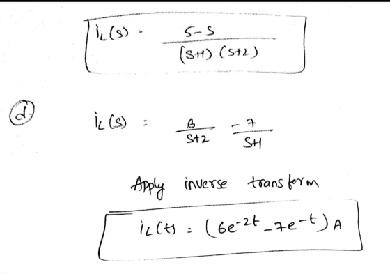 pelos de cons] (SH) (S+2) @ leces e Sta SH Apply inverse transform iccts = (6e-2t_te-t) a