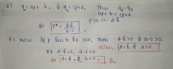 d ) art b=. CPtd P (a-c) d-B a-c e.) NOw. lp Ras to be tve, then d60 & a-c 70.
