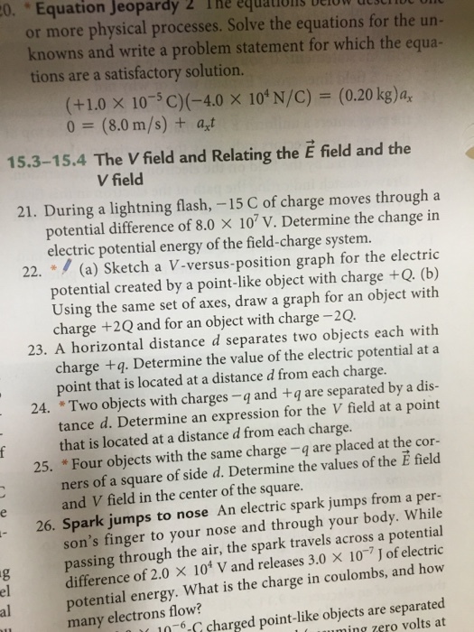 During a lightning flash, -15 C of charge moves th