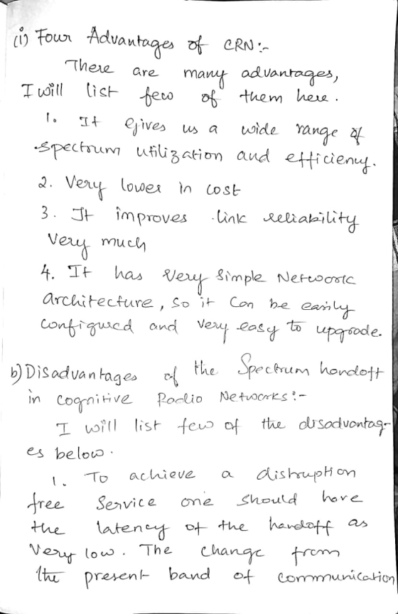 Thor ů Tour Advantages of CRN: There are many advantages, I will list few of them here. lo It gives us a wide range of spectr