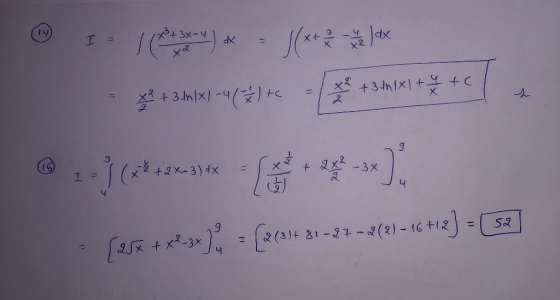 x² + 3x-y ***) * = (x+ x + 3/61X/-4(*)+c x + 3th 1x1 + $ +C 2 9 15 +2x-3) dx 7 a 52 [ 15x + x2-3x), [2(3)+ $)+ 81-87-2(X) - 1