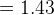 -1.43