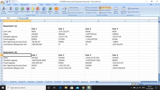 Ca ) FCDDF000 (Autosaved) (Autosaved) (Autosaved) - Microsoft Excel - X Home Insert Page Layout Formulas Data Review View Cal