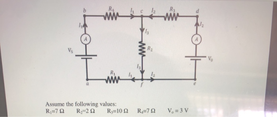 Assume the following values: R=722 R2-222 Rz=102 R=722 V. = 3 V