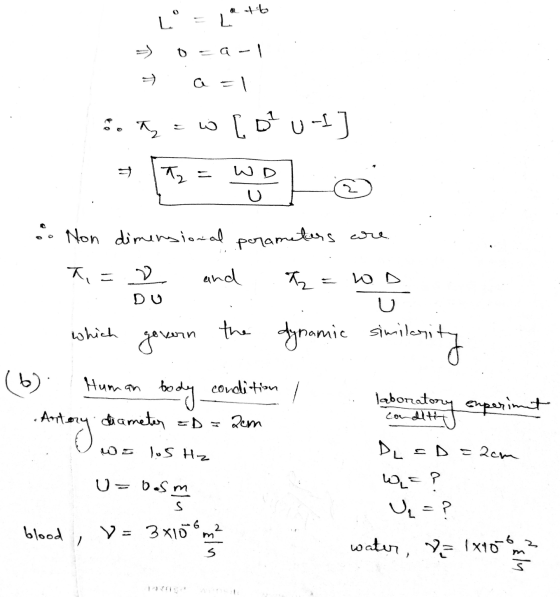 - L = Lath > 0 =9-1 → a=l och = w[st u-I] - Tz - We do . Non dimensional parameters are t=2 and t = woo which govern the dyn
