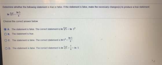 Determine whether the following statement is true or false. If the statement is false, make the necessary changes(s) to produ