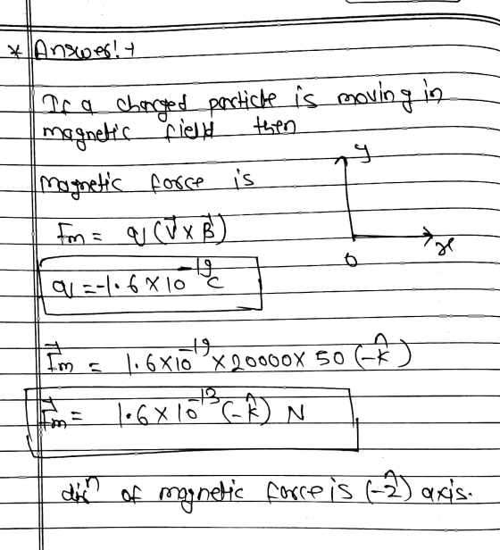 ans IAS मपनि कम N SIX91 =4 +-) 05 X00000x0X90 6- 3 ] 삩 20x9.7--10 KA fm = q (V x B) force magnetic s मागर गमत एम्म Tro cheon