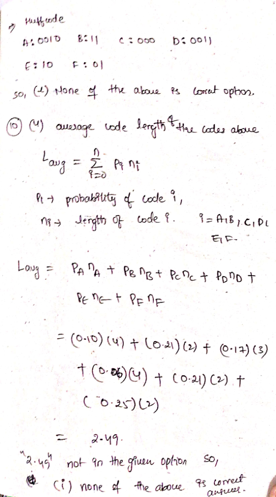 teseff ede 8:11 D: 001) F:01 E: 10 loret opton. the abouue Ps so, ) None tae codes aboue O M auesoge vode lergith baug Pt → p