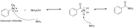 NH2 + NH4OH on o +ZI H ma olen benzoyl chloride NH3 NH3