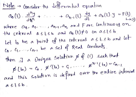 den holi) Nole consider the differential equation 20(t). do + ... + ani (L) dhe u an(t).y = F(!) where as, ap..., and an and
