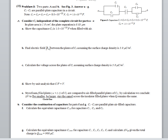 Its plate area is 1.0 cm:, the plate separation is