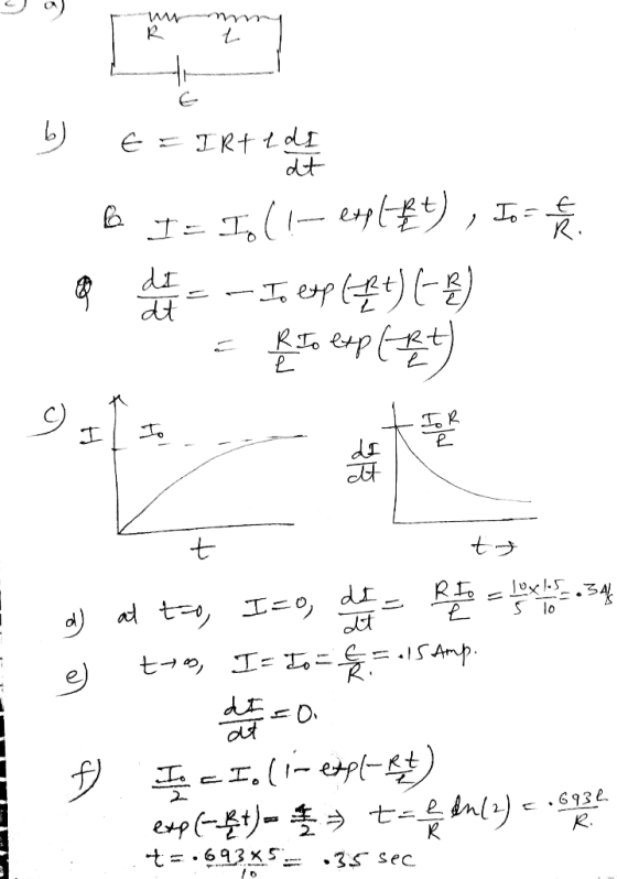 M IRt Ld dt I d t S lo ==SAmp t व Iep .93 t 63x .35 sec