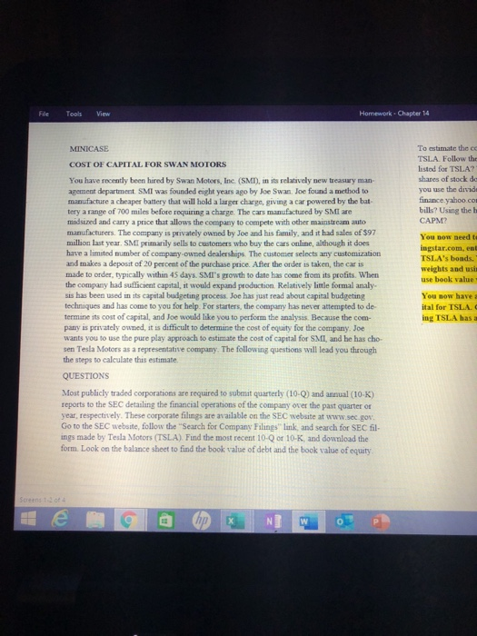 Tools View Homework Chapter 14 To estimate the TSLA. Follow the lustod for TSLA? shares of stock de you use the divide financ
