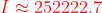 I 252222.7
