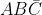 AB\bar{C}