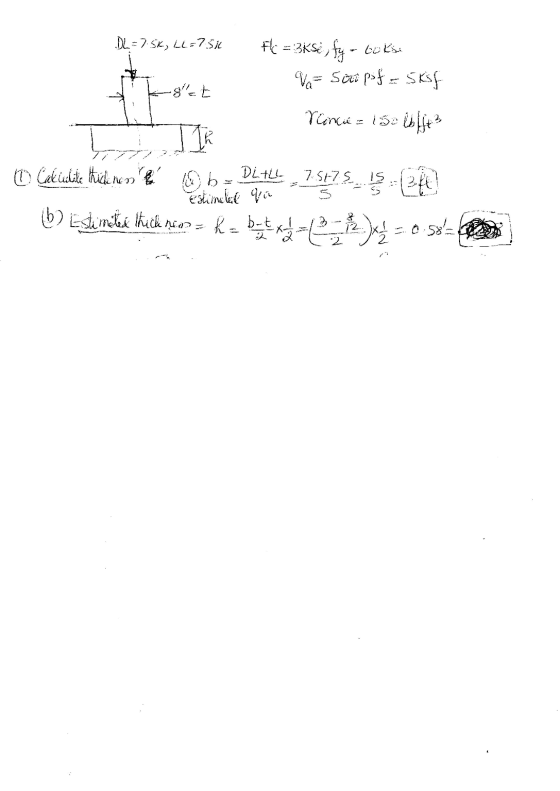 .DL=75k, LL=75il fk = 3KSË, fy - tokie Va= Soupsf = SKF ** allet SL - Tuincü - 150 lbft? L 0 Cek velike thich nun t b Ditt