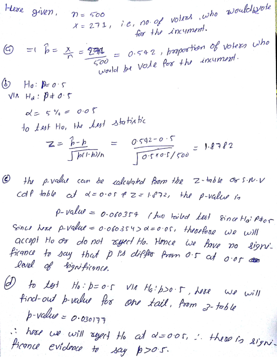 500 thr ρ.valul can be calculqh1 ßom the 2.mble or S.N.V cattable at o( 0.ot f乙ごト/72, th, ρ-valwi, >d-o.ot, thro/んno will Ω