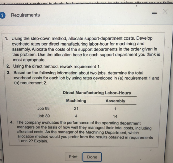 مممللمممعصمنلمممللممعممطصلصملصصلصمملحمصيطعمكمصمميط مصمطعصيمصمصمصممهم 1 Requirements 1. Using the step-down method, allocate s