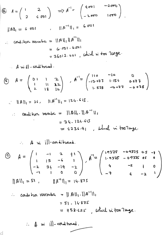 @ A = /1 2 2 1 6.001 => A / 400l 1-2000 All, = Goul -2000) Toto , il All, = 6.001 , ... condition numbe = 11 Allillalli =