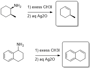 NH2 1) exess CH3 2) aq Ag20 NH2 1) exess CH3 2) aq Ag20