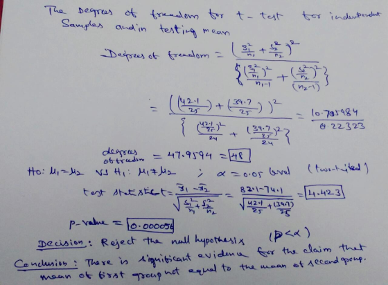 Sangles and in testm an 2 ナー 42.I 29712 22.3 23 L1 412 3 2-1 t (39. ) Decision.: Reject the nual hypothuǐ x IP<<