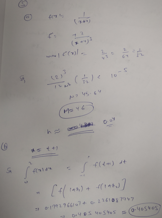 fran (x+y) 72 (+4) 3 2 men 1 f(*)/ - 64 43 3 (2) lo ( Śz) < 12 N2 N7 45-64 M = 46 0.04 no tt) f(t+1) dt So fraldx [flit (+8)