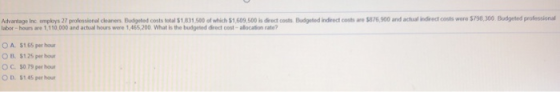 Budget indirect co 7 6.000 and actualidad costs were 5798300 Budget professional Advantage Inc employs 27 professional deaner