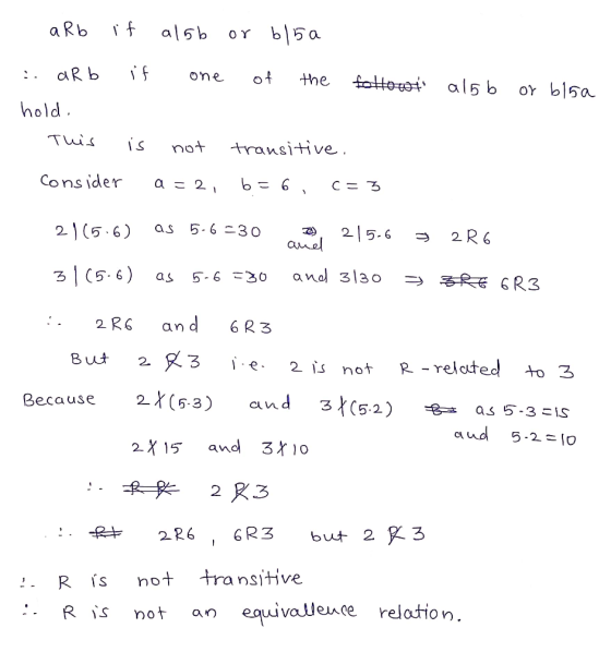 nold Consider a2 b6 25.6 2 R6 6) as 5-6 30 aue 3 5. 6 s 56 3o ano 3l3o But 2K 3 -e. 21.5 not R-related to 3 Because 2X(53) a