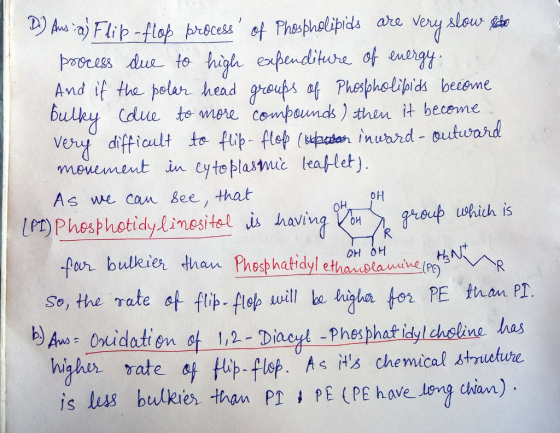And it the polur head greus Pueoii betieme byde mevuiment in yte plasm leatlet). As we can bee that oH ler) Phesphotidy limesitel is having eup which is se, the rute at flip, fisp will be hi ha foi PE fnan PT. 12-Diac#l_phephati yleheline has highn vate p flop. As Hs chemical strustuhe is luss bulkier than P i PE (PE have lene dian)