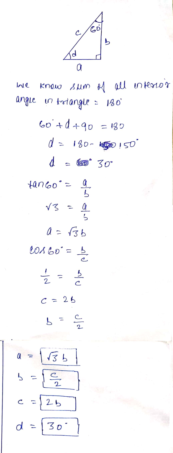 Са d a Ine interior s 100 angle in triangle oo + d + 4 = 132 а - 180- до 150 б) 30° tan60° 3 - ها جان ی سالم а - 55 20. 0° =