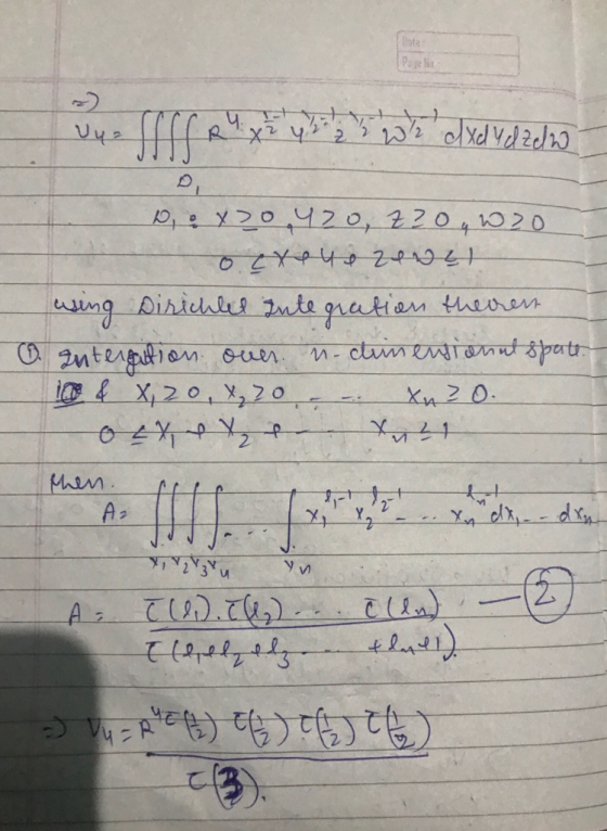 vya 21 2 2 2 2 /xdyd2ฝง 0,420, 420, 220,w20 othelezens using Dirichler Integration therren o Internation. over. n-cimensional