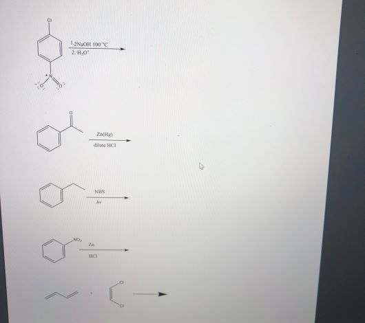 NOH 100 °C 2.HO die HCI HO